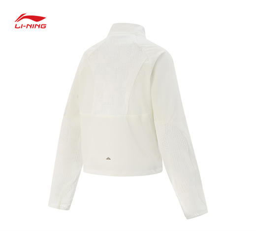 【S-2XL断码】李宁（lining）女子日常跑跑步休闲运动风衣白色AFDV042【库存有限，如无货将做退款，介意慎拍！】 商品图6