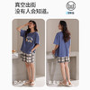 【清凉迎夏】洁丽雅新品女款家居服短袖短裤套装可爱卡通套头睡衣 商品缩略图3