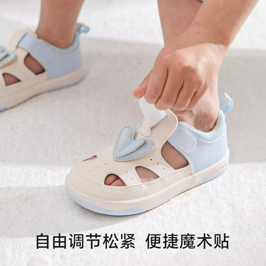 卡特兔学步鞋女宝宝2025夏季儿童板鞋防滑耐磨网眼透气儿童凉鞋 商品图3