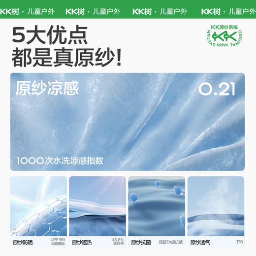 KK树儿童冰袖男童女孩冰丝防晒 商品图1