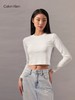 点此购买 CK jeans春秋季女士字母徽标正肩辣妹打底衫 bk 311163 商品缩略图5