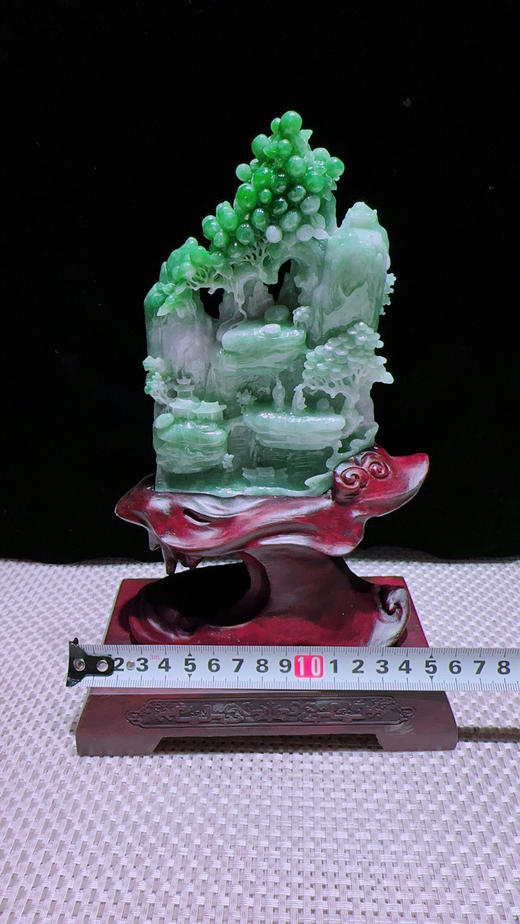 620895翡翠摆件【高山流水】 商品图1