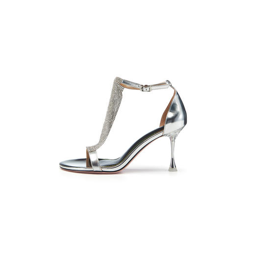 westory女鞋2023夏季新款尖头高跟细跟包头一字带凉鞋61611 商品图1