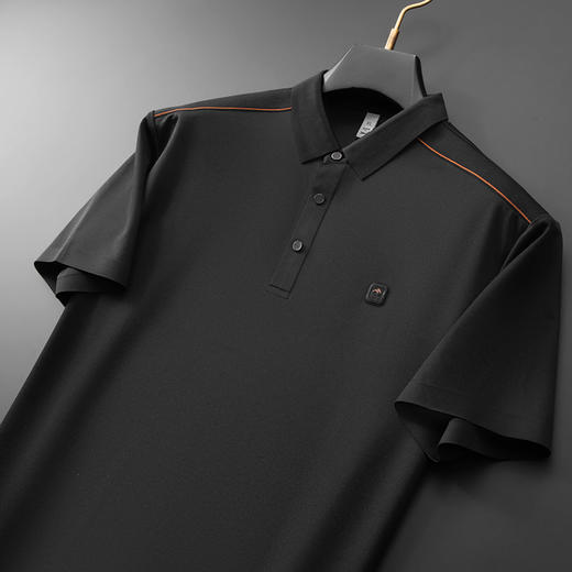 【冰丝】【DDP】大依优型大码短袖POLO衫弹力翻领商务休闲透气半袖夏季上衣 商品图2