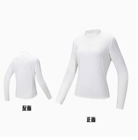 安踏薄绒长T丨运动长袖女冬季新款小高领保暖跑步针织衫上衣162445405