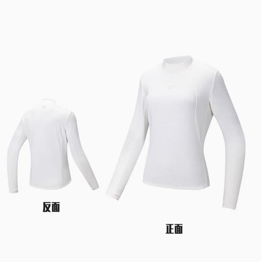 安踏薄绒长T丨运动长袖女冬季新款小高领保暖跑步针织衫上衣162445405 商品图0