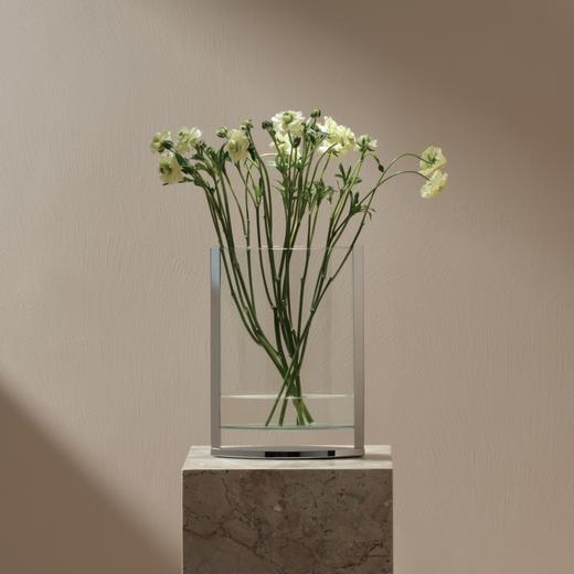 凌缘银边花瓶 RESONG日诵家居 玻璃花器插花饰品 商品图3