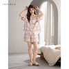 可人儿栗茵小众设计师新款泡泡绵夏季女短袖睡衣时尚可外出家居服 商品缩略图2