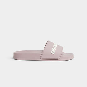 DSQUARED2 女士字母徽标拖鞋 粉色 FFW0017 17205013 9241