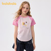 巴拉巴拉儿童短袖女童t恤2025新款夏装大童撞色印花上衣速干凉感 商品缩略图1