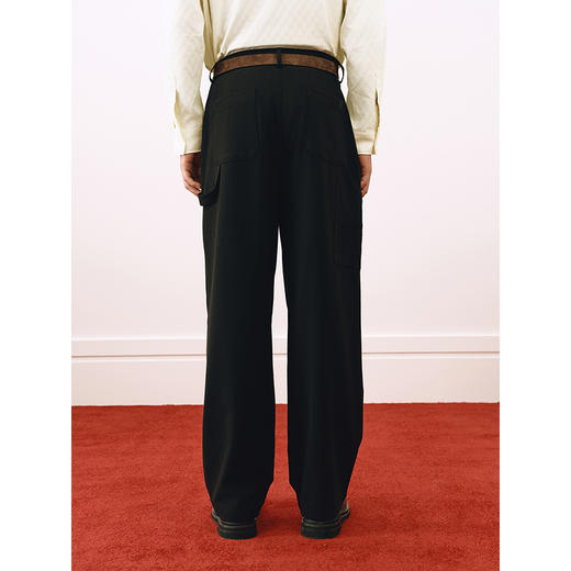 GXG男装 宽松阔腿西裤男垂感潮流休闲裤西装裤通勤长裤 25春热卖 商品图3