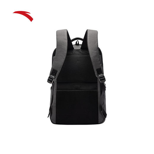 安踏双肩包 大容量通勤包运动背包减负电脑包简约黑色背包192517153 商品图2