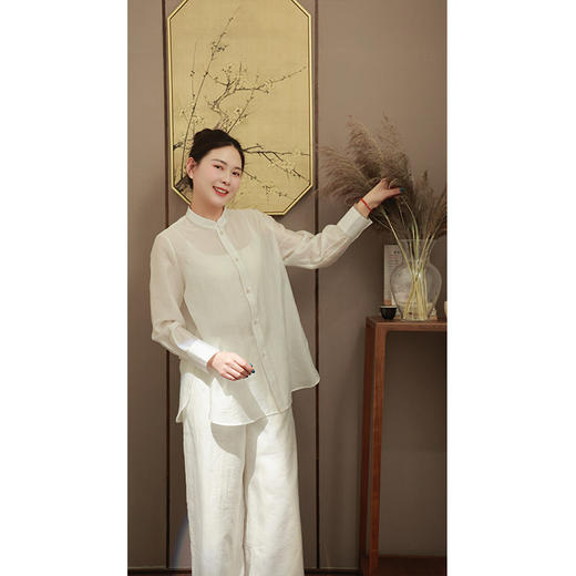 【抖音专属】新中式衬衣（25710073琼丝结缘款） 商品图0
