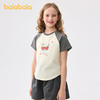 巴拉巴拉儿童短袖女童t恤2025新款夏装大童撞色印花上衣速干凉感 商品缩略图2