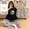 【GZ】无忧购春夏季新款卡通腊肠狗仿棉家居服睡衣三件套带胸垫套装 商品缩略图3