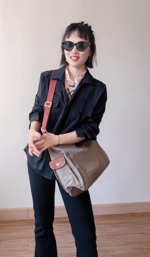 简约假兜V领翻领设计好打理基础百搭衬衫 商品图8