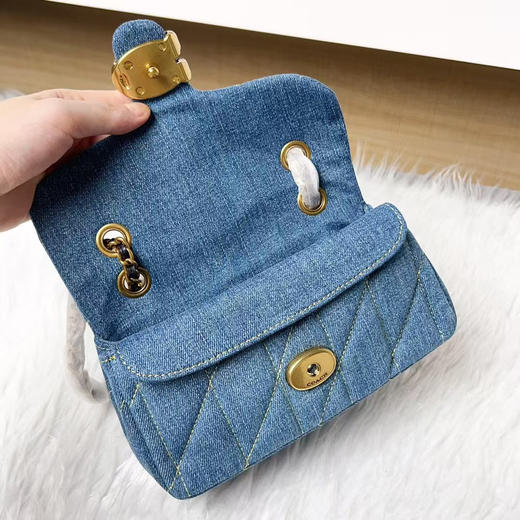 蔻*丹宁牛仔单肩包链条包 商品图2