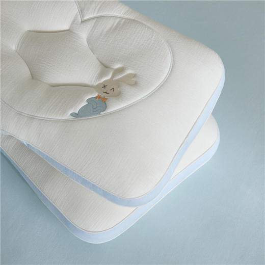 自然醒A类全棉双层纱儿童枕芯6岁以上全棉双层纱单人枕头护颈枕家用一对装学生小枕头XK 商品图8