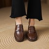 手工女鞋英伦风2025新款真皮一脚蹬乐福鞋复古百搭单鞋女4CM 商品缩略图3