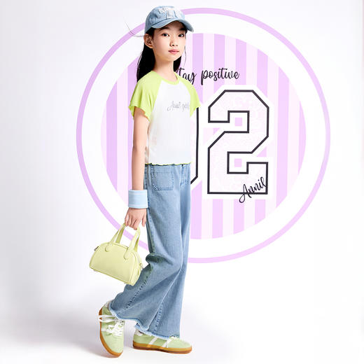 女童短袖针织衫夏季新款安奈儿童装实体店同款AG521653 商品图8