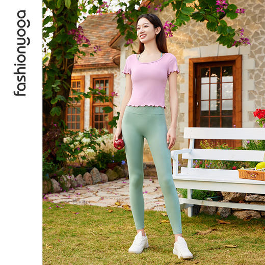 凡圣瑜伽超柔软短款短袖 F15324 商品图11