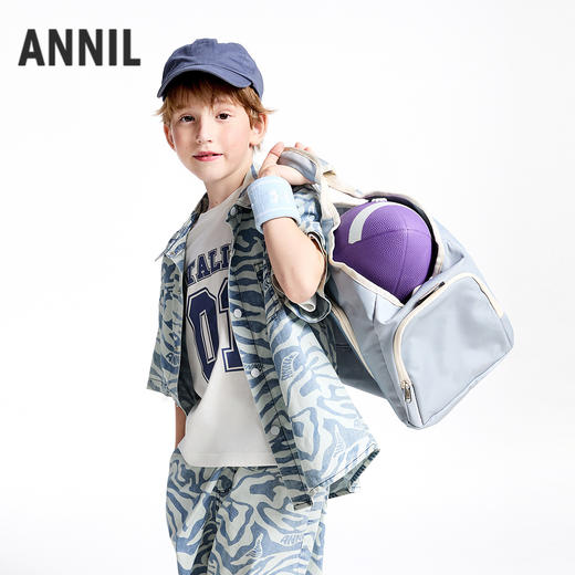 【实体店同款】男童翻领短袖上衣夏季新款安奈儿童装AB521631 商品图2