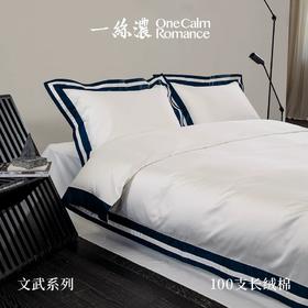 一丝浓文武系列100支长绒棉奢华现代四件套