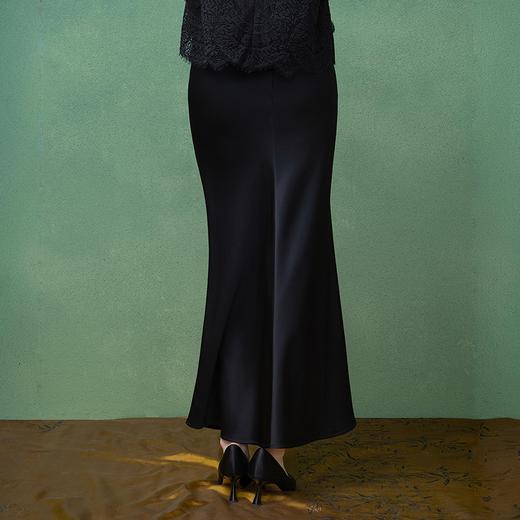 【林栖设计小店】（现货）优雅半身裙缎面复古法式百搭鱼尾修身显瘦气质2025春夏新品裙子女1952091 商品图7