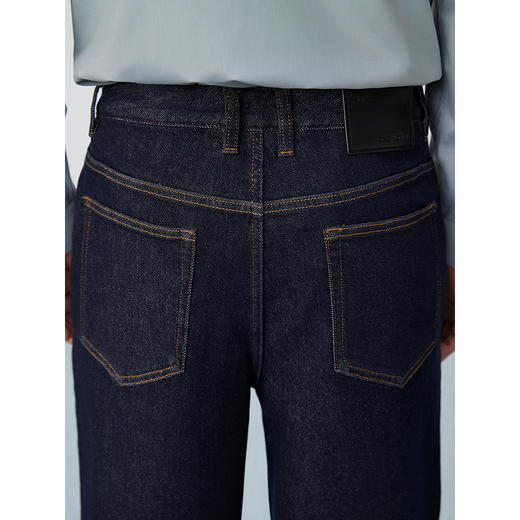 【不易褪色】GXG男装 深蓝直筒牛仔裤通勤男士长裤 2025春季热卖 商品图4