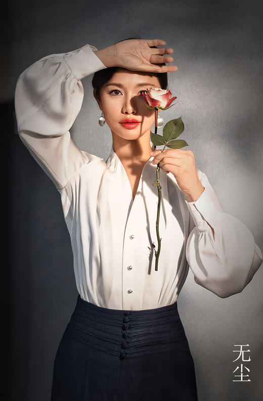 逸红颜明月优选#重磅醋酸白衬衫「无尘」 珍珠一般的“白月光”,清新中国风 商品图0