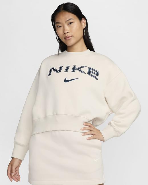Nike 耐克Sportswear Phoenix Fleece 女子 Oversize 风加绒圆领标志运动衫FV7675-104 商品图0