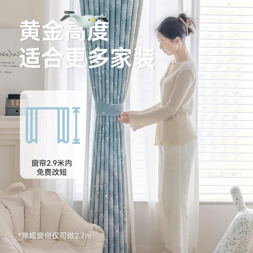 【星辰大海】金蝉高克重色织提花窗帘 商品图6