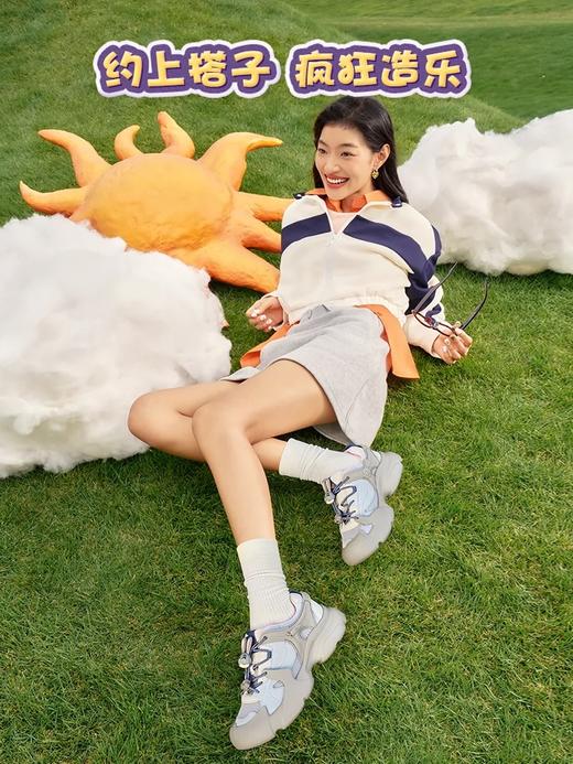 TEENMIX天美意 疯狂动物城联名 丑萌休闲鞋大头鞋女厚底运动鞋子2025春新款 商品图2