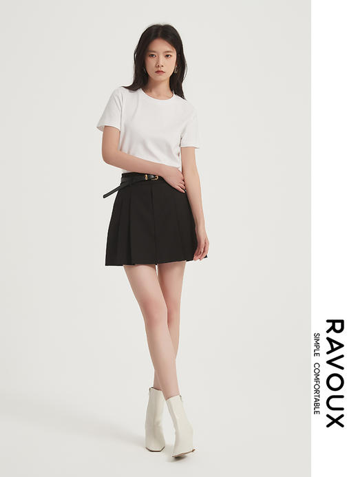 271129905双层腰百褶半裙 商品图1