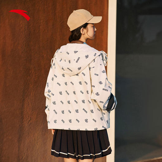 安踏（ANTA）梭织薄外套 女子2025年夏季潮流百搭外套复古休闲上衣162518603 商品图1