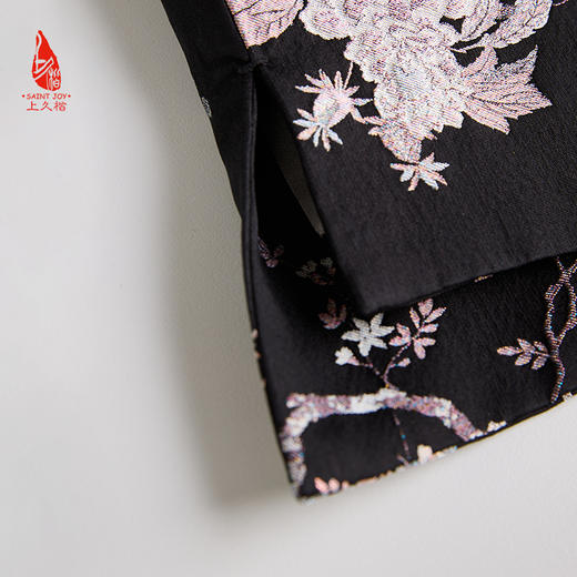 SAINTJOY/上久楷女式宋锦马甲 芙蓉果蝶 CY1044207015 商品图4
