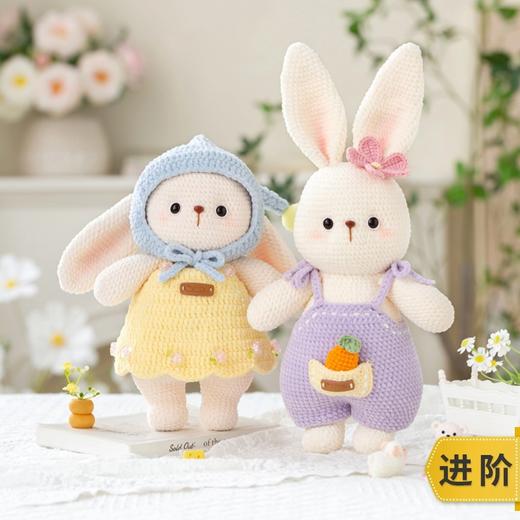 苏苏姐家甜心兔陪伴玩偶手工diy编织钩针玩偶毛线团自制材料包预 商品图0