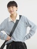 步履不停/5A15103C/日系休闲条纹polo卫衣 商品缩略图0