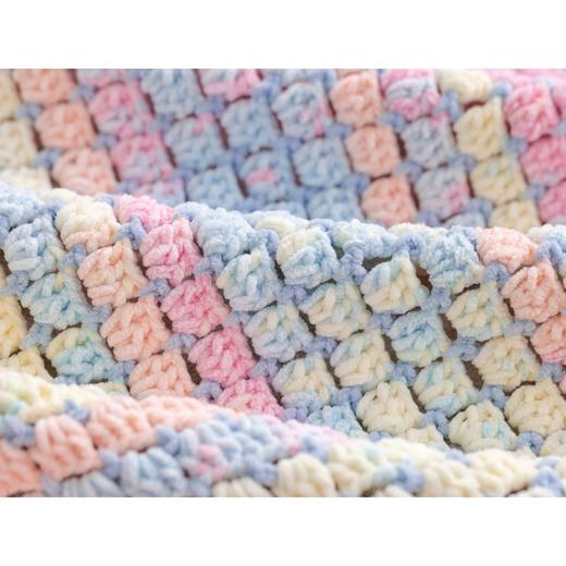 苏苏姐家回字方格毯-云小朵版手工diy编织钩针毛线团毯子自制材料包 商品图2