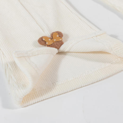 迪士尼童装秋冬新款女童保暖松紧长裤儿童复古时尚开叉微喇裤ZD3CK001
 商品图10