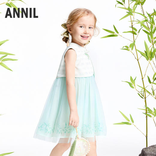 女童无袖连衣裙夏季新款安奈儿童装实体店同款XG523660 商品图1