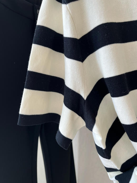 【条纹控】噢蜜ooomeooo爱心刺绣宽条纹T 商品图6