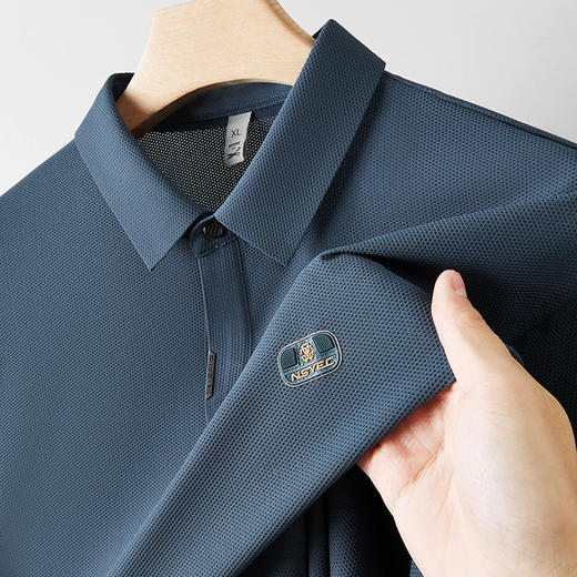 【冰丝】【DDP】大依优型大码短袖POLO衫弹力翻领商务休闲透气半袖夏季上衣 商品图6