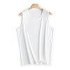 weyo男款长绒棉液氨圆领背心白色纯棉无袖上衣23101 商品缩略图0