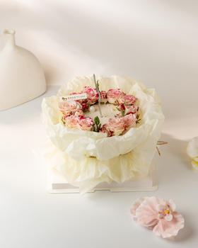 折射泡泡花束蛋糕 女神节蛋糕（百分百进口动物奶油）