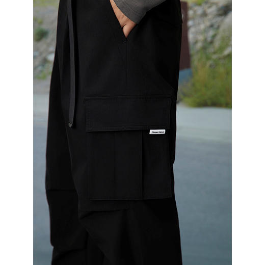 GXG男装 潮流工装裤男宽松伞兵裤工装休闲裤子男通勤长裤25春热卖 商品图3