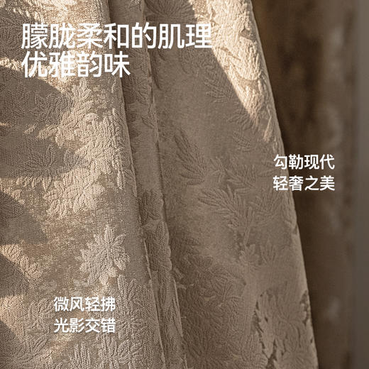【奢美】金蝉重磅雪尼尔设计感窗帘 商品图1