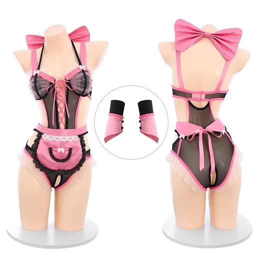 霏慕&俏予醉 超大蝴蝶结开裆连体衣Q13 商品图4