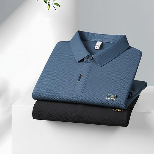 【冰丝】【DDP】大依优型大码短袖POLO衫弹力翻领商务休闲透气半袖夏季上衣 商品图4