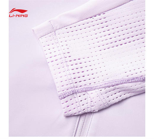 【S-2XL断码】李宁（lining）女子日常跑跑步休闲运动风衣白色AFDV042【库存有限，如无货将做退款，介意慎拍！】 商品图4